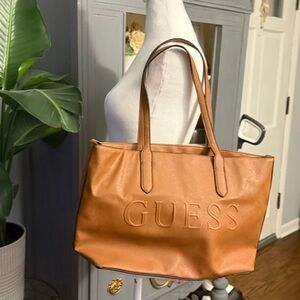 GUESS Tan Tote Bag